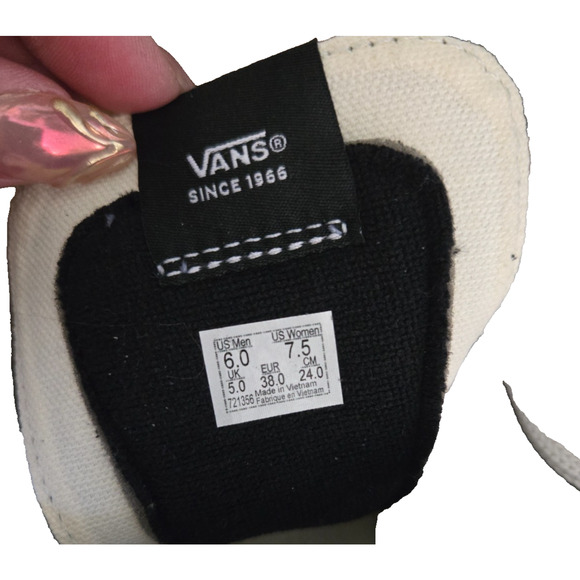 Vans Old Skool Black High Top Sneakers – Men's Size 6, New with Box - Picture 4 of 5